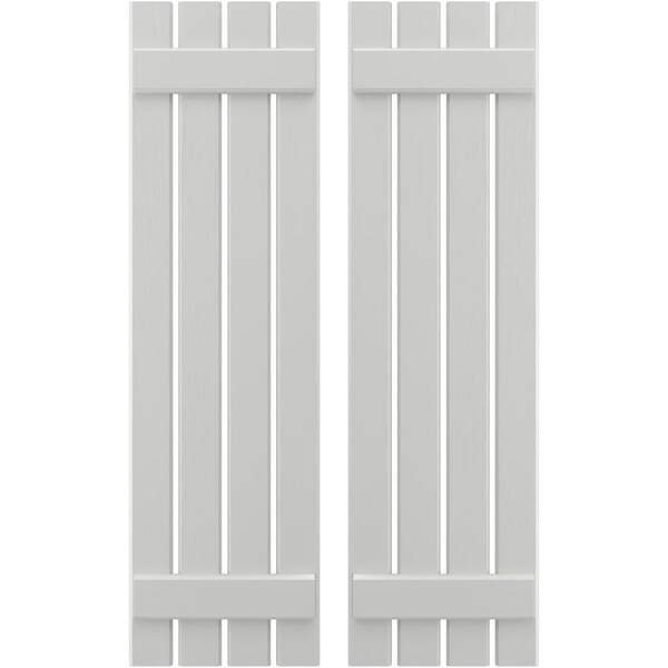 Ekena Millwork Americraft 4-Board, 2 Batten Exterior Real Wood Spaced Board-n-Batten Shutters, ARW101SB415X70STH, PR ARW101SB415X70STH - main